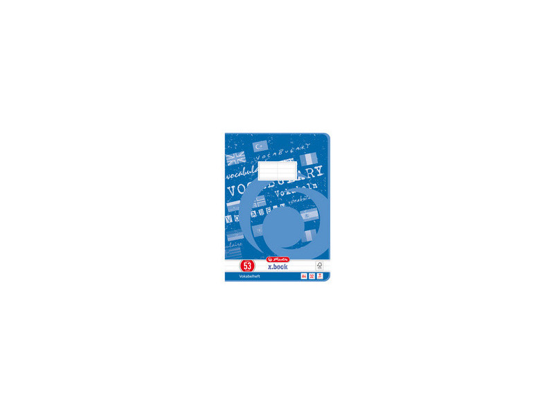 herlitz Cahier de vocabulaire x.book, A4, 2 colonnes,
