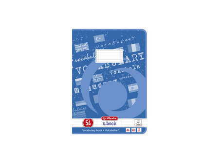 herlitz Cahier de vocabulaire x.book, A4, 2 colonnes,