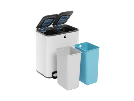 helit Poubelle de tri sélectif 'the classy', 2 x 12 litres