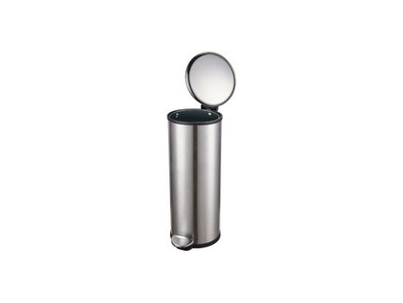 helit Poubelle à pédale 'the zinc', 20 litres, argent