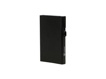 CLICKSAFE Porte-cartes avec bouton-poussoir & RFID, noir