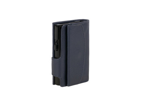 CLICKSAFE Porte-monnaie avec porte-cartes, cuir Nappa, noir/