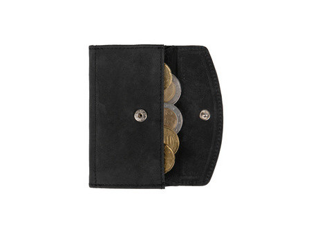 CLICKSAFE Porte-monnaie avec porte-cartes, cuir Hunter, brun