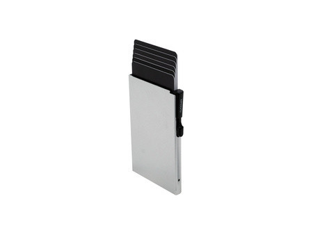 CLICKSAFE Porte-cartes SLIM, argent