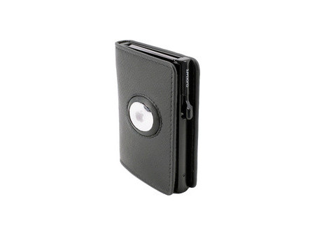 CLICKSAFE Portefeuille SLIM avec logement AirTag, marron