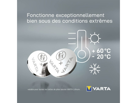 VARTA Pile bouton au lithium 'Electronics' CR2025, pack de 5