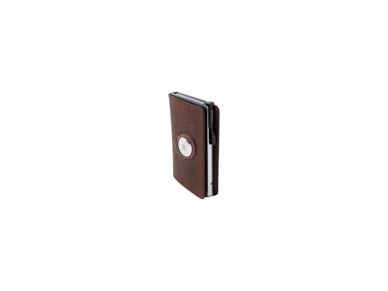CLICKSAFE Portefeuille SLIM avec logement AirTag, noir