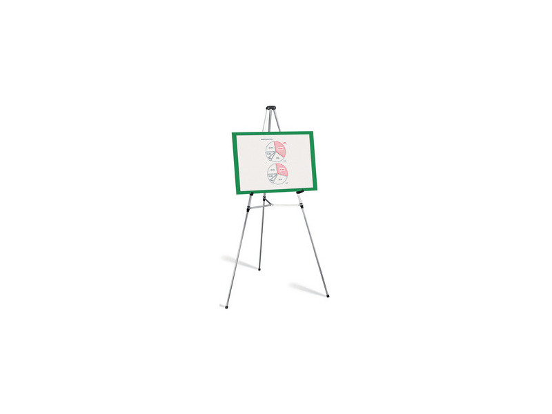 nobo Présentoir téléscopique pour tableau, aluminium blanc