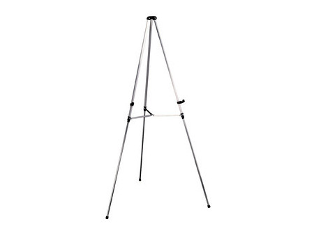 nobo Présentoir téléscopique pour tableau, aluminium blanc
