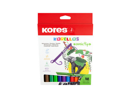 Kores Feutre 'Korellos', large, étui en carton de 12