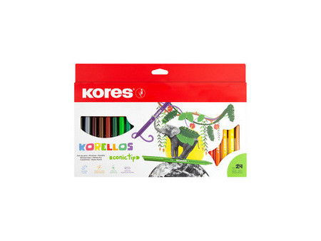 Kores Feutre 'Korellos', large, étui en carton de 24