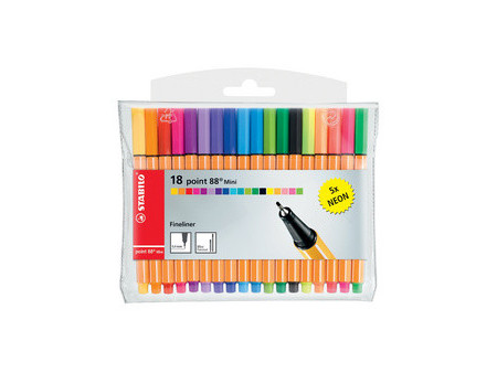 STABILO Feutre à pointe fine point 88 Mini, étui plastique