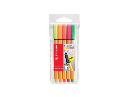 STABILO Feutre à pointe fine point 88 Mini, étui plastique