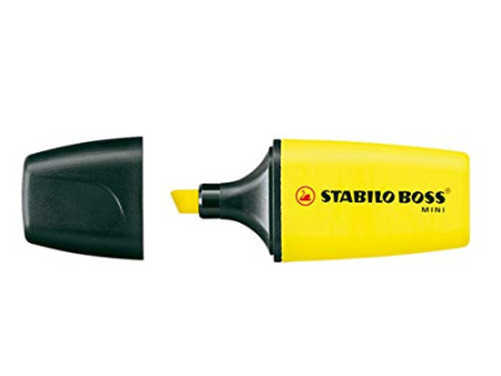 STABILO Surligneur BOSS MINI, boîte en plastique de 4
