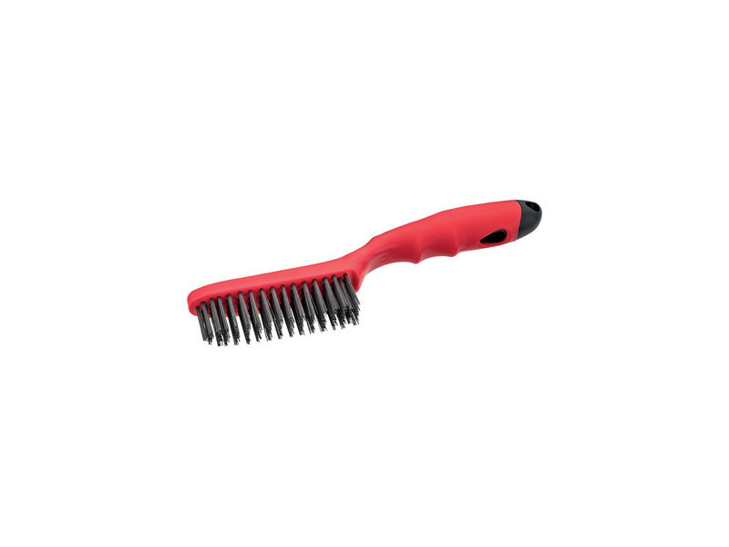WESTEX Brosse métallique en acier, poignée en plastique