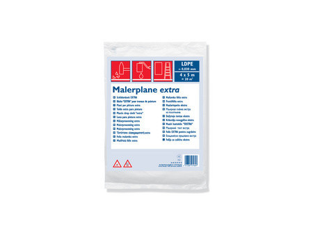 WESTEX Bâche pour travaux de peinture, LDPE, 30 microns