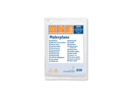 WESTEX Bâche de protection, HDPE 10 microns, transparent