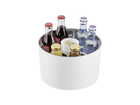 APS Rafraîchisseur conférence de bouteilles, argent/blanc