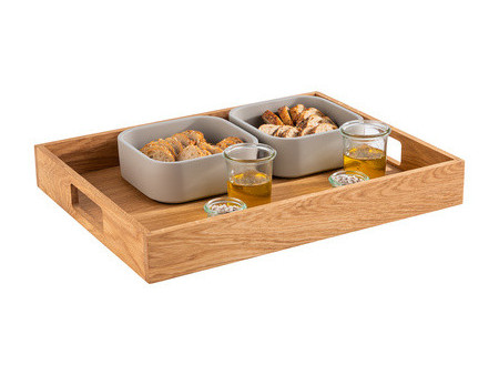 APS Plateau de service, (L)450 x (P)350 x (H)60 mm, chêne