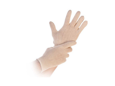 HYGONORM Gant en coton Cuff Light, L, blanc
