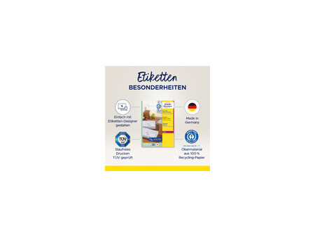 AVERY Zweckform Étiquette d'adresse recyclée, 99,1 x 33,9 mm