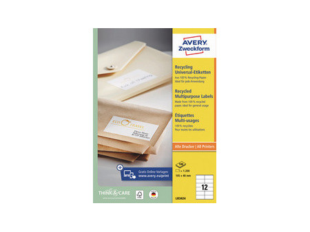 AVERY Zweckform Étiquette multi-usage recyclée