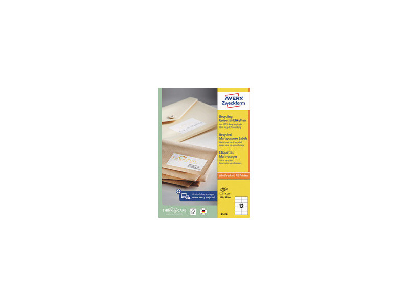 AVERY Zweckform Étiquette multi-usage recyclée