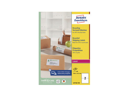 AVERY Zweckform Étiquette d'expédition, 199,6 x 289,1 mm