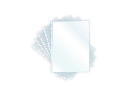 pavo Pochette perforée A4, PP, 0,08 mm, transparent brillant
