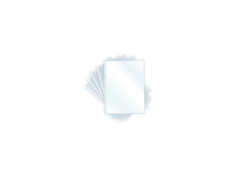 pavo Pochette perforée A4, PP, 0,08 mm, transparent brillant