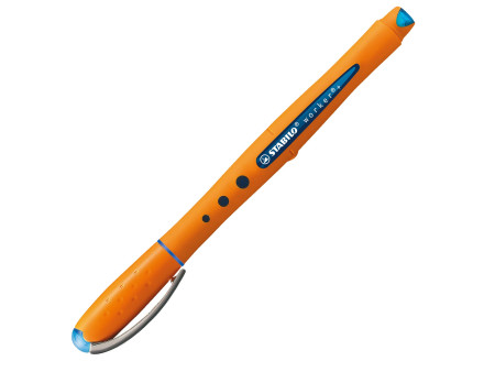 STABILO Stylo roller worker medium, bleu