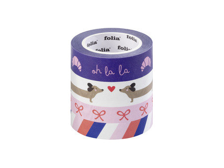 folia Ruban adhésif décoratif Washi-Tape 'PARISIENNE'
