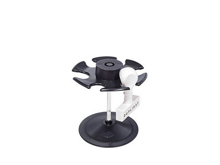 WEDO Porte-timbres, pour 6 timbres, rond, noir