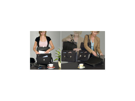 WEDO Porte-documents pour femme Elegance, similicuir/nylon