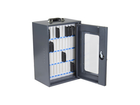 kangaro Armoire pour smartphones, 36 logements, gris foncé