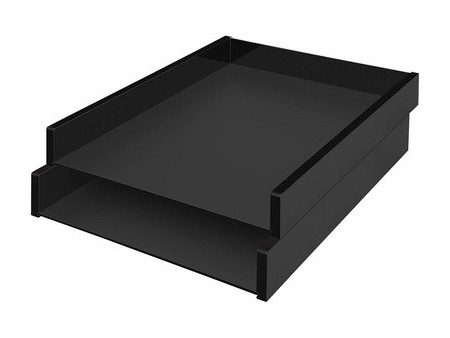 WEDO Corbeille à courrier 'black office', format A4, noir