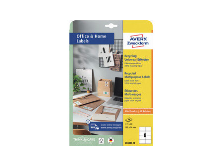 AVERY Zweckform Étiquette multi-usage recyclée Home Office