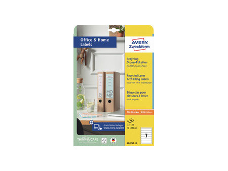 AVERY Zweckform Étiquette dos classeur recyclée Home Office