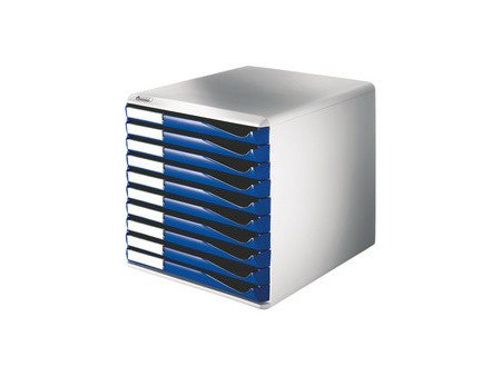 LEITZ Module de classement formulaires, 10 tiroirs, noir