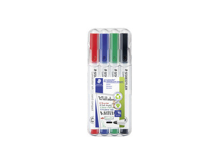 STAEDTLER Marqueur pour tableau blanc Lumocolor, set de 4