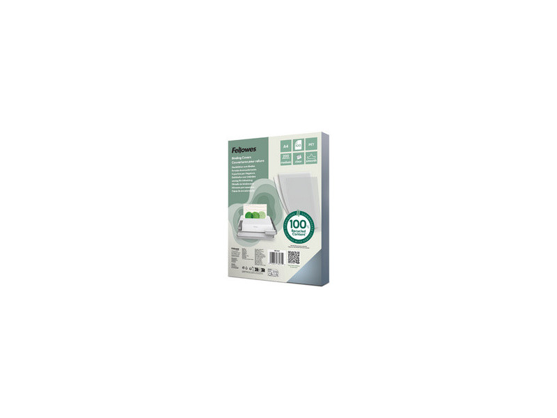 Fellowes Plats de couverture, A4, PET, transparent, 0,15 mm