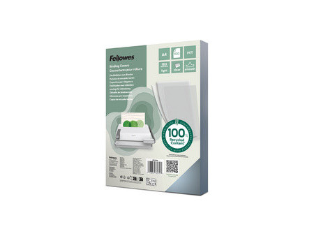 Fellowes Plats de couverture, A4, PET, transparent, 0,18 mm