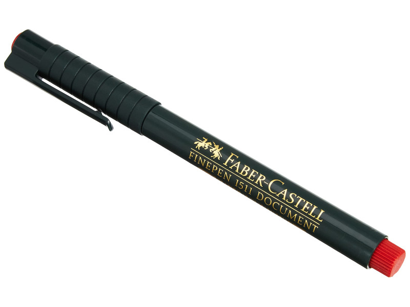 FABER-CASTELL Stylo feutre extra-fin FINEPEN 1511, rouge