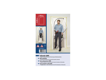WESTEX Porte anti-poussière PEBD, (L)1.200 x (H)2.200 mm