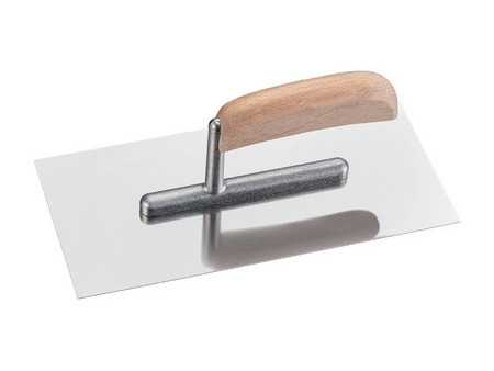 WESTEX Platoir acier inoxydable, poignée bois, 270 x 130 mm