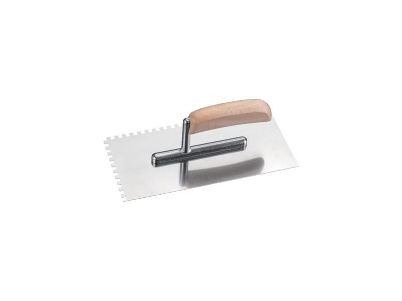 WESTEX Platoir dentelé inox, 270 x 130 mm, denture 8x8 mm