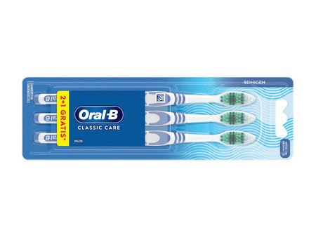 Oral-B Brosse à dents CLASSIC CARE 35, medium, pack 2+1
