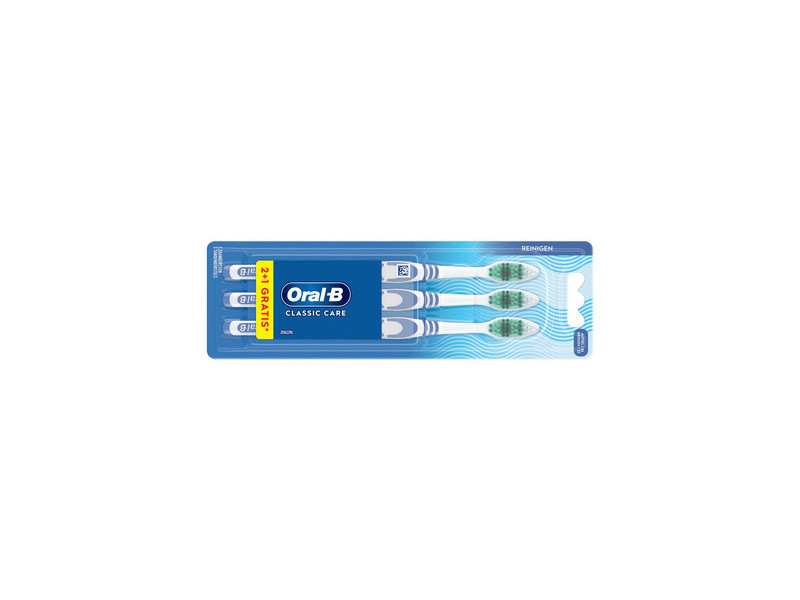 Oral-B Brosse à dents CLASSIC CARE 35, medium, pack 2+1