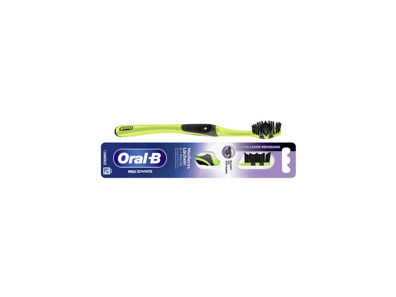 Oral-B Brosse à dents Pro-3D White Charbon actif 40, medium