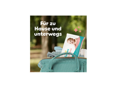 Pampers Lingette humide sensitive, pack de voyage